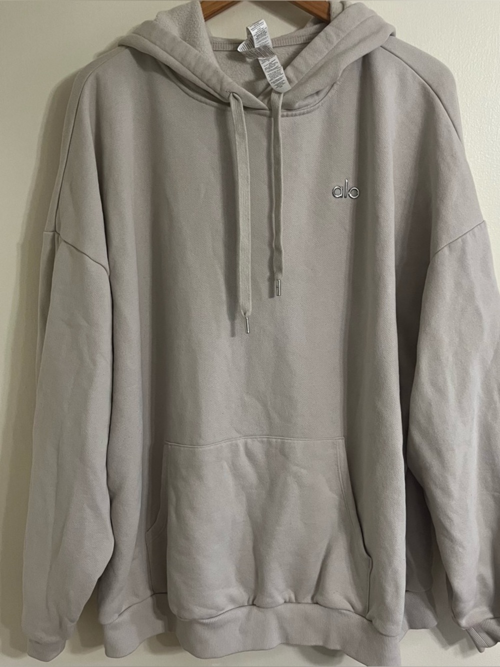 Alo beige hoodie sweatshirt 2XL